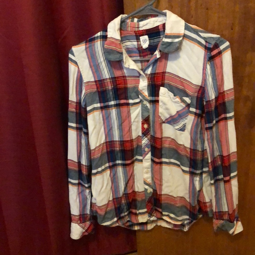 Gap plaid shirt W small